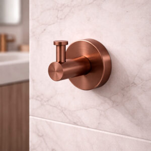 Gancio porta salviette singolo in acciaio inox 316L oro rosa resistente alla corrosione