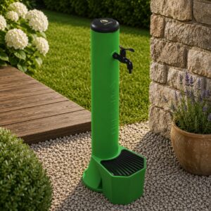 Kit Fontana Verde Con Secchiello Sined Kit Fontana Tritone Verde Realizzato In Polietilene Hd