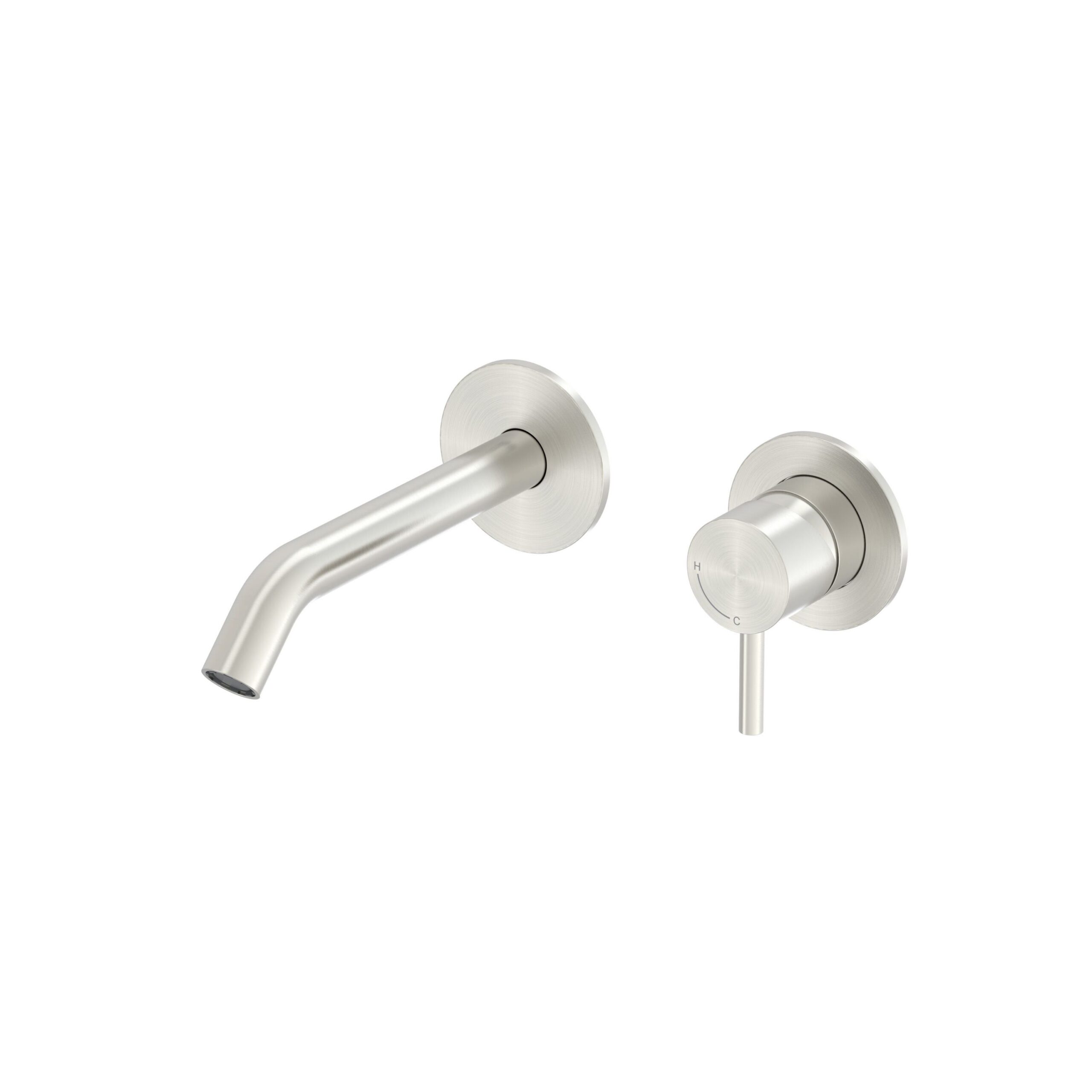 Kit Miscelatore in Acciaio Inox Satinato e Beccuccio da Muro - immagine 2