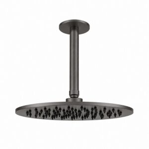 Kit soffione doccia soffitto 25 cm acciaio inox 316L canna fucile PVD