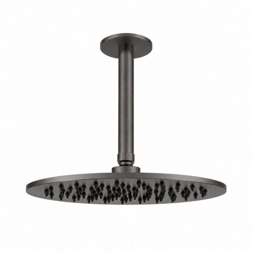Kit soffione doccia soffitto 25 cm acciaio inox 316L canna fucile PVD