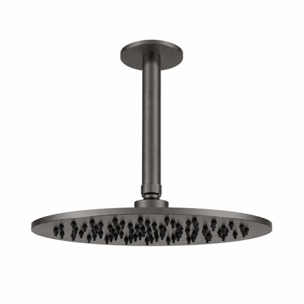 Kit soffione doccia soffitto 25 cm acciaio inox 316L canna fucile PVD