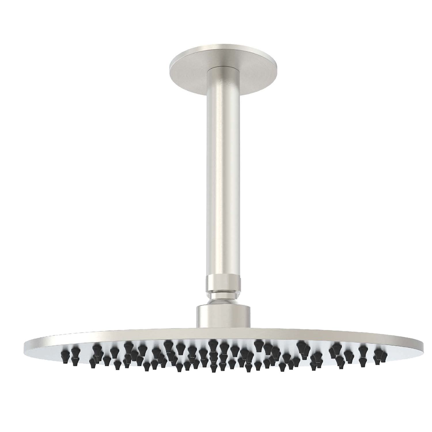 Kit Soffione Doccia Inox Satinato 25 cm con Braccio in Acciaio 316L - immagine 2