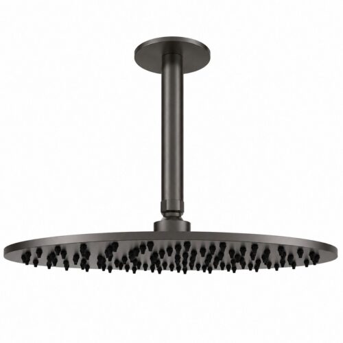 Kit braccio e soffione soffitto 30 cm acciaio inox 316L canna fucile