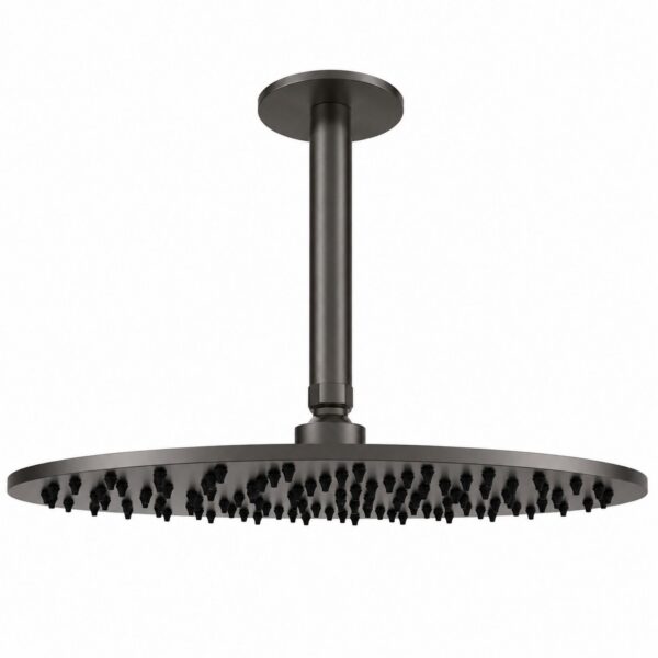 Kit braccio e soffione soffitto 30 cm acciaio inox 316L canna fucile