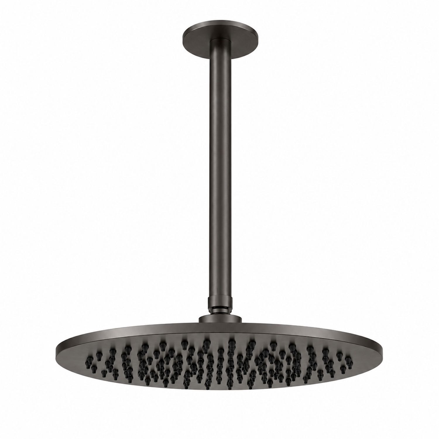 Kit braccio soffione doccia 25 cm in acciaio inox canna fucile resist corrosione - immagine 2