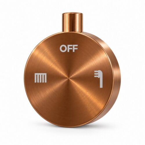 Maniglia ricambio per deviatore doccia in acciaio inox 316L oro rosa