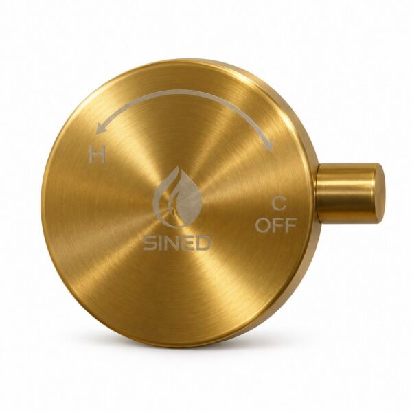 Maniglia ricambio miscelatore doccia in acciaio inox 316L finitura oro