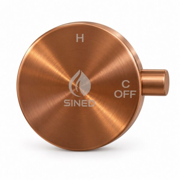 Maniglia di ricambio per miscelatore doccia in acciaio inox 316L oro rosa