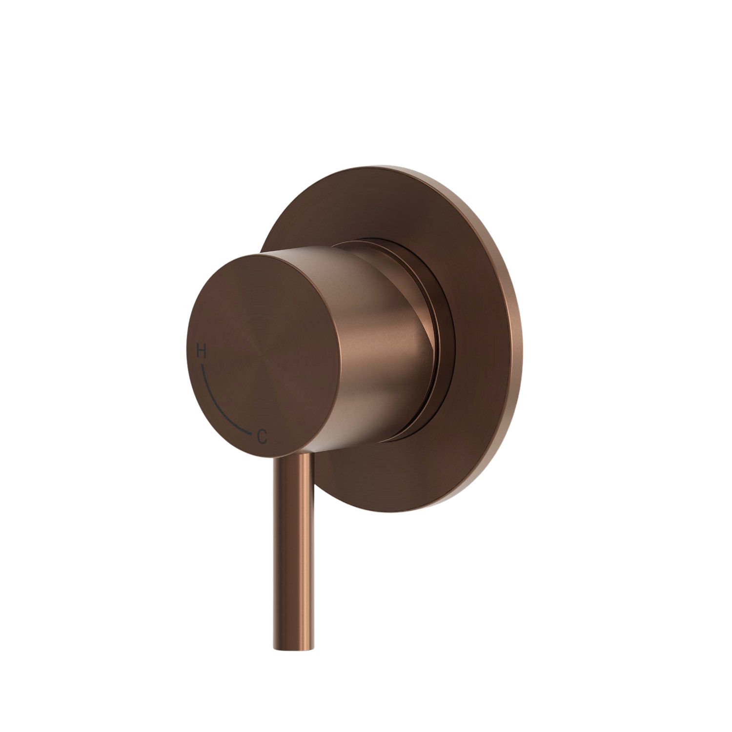 Miscelatore a muro in acciaio 316L finitura oro rosa design moderno - immagine 2