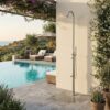 Doccia piscina inox in acciaio inox 316L resistente a salsedine e chimici MX1006 INOX Ambientata 100x100
