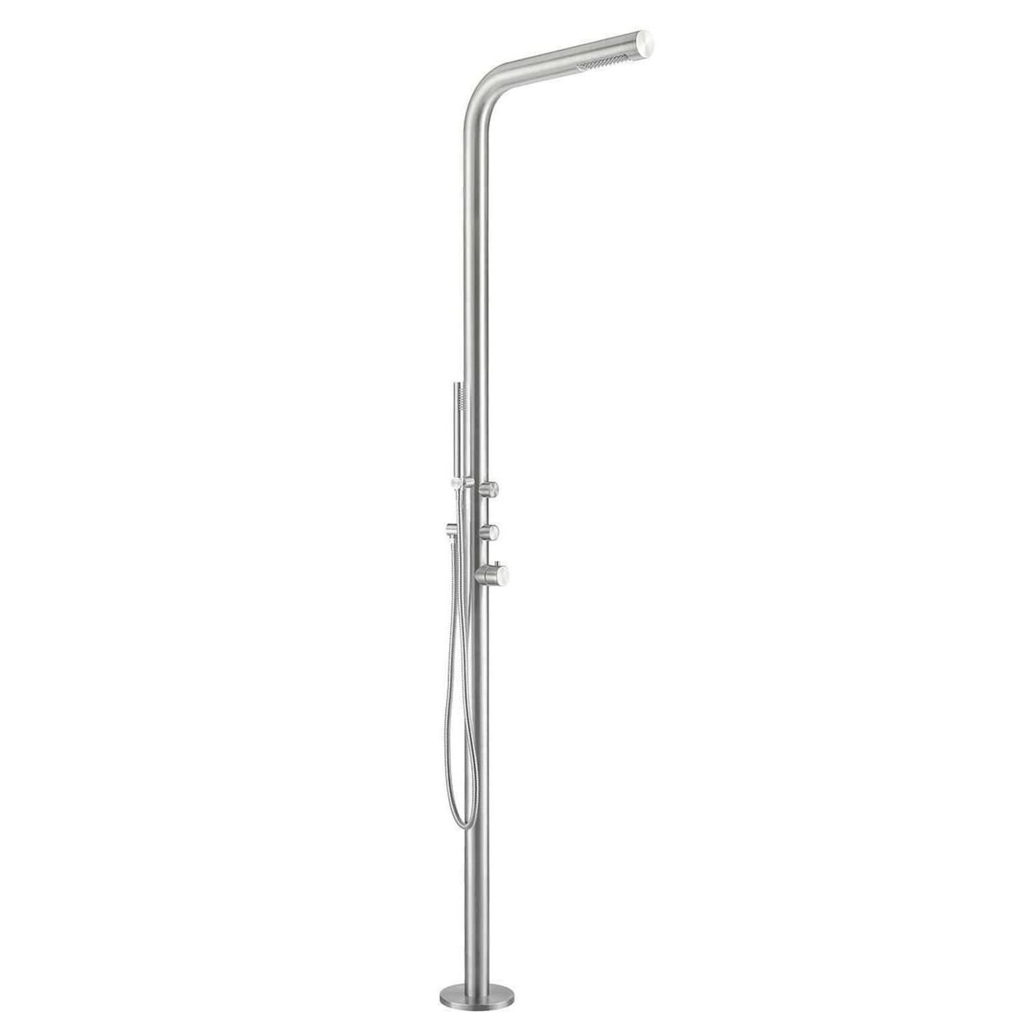 MX1016-INOX Doccia piscina inox in acciaio inox 316L finitura inox - immagine 2