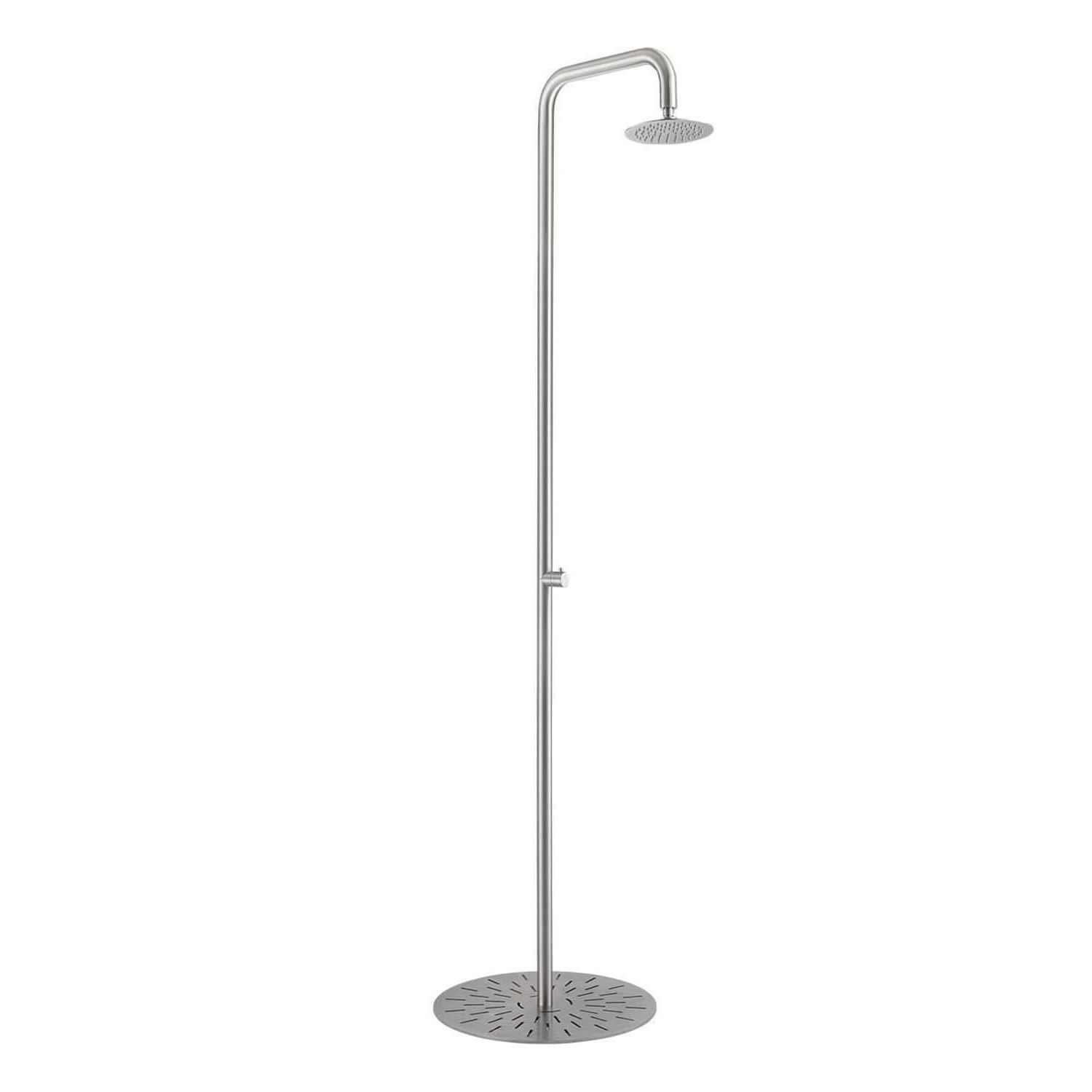 MX1018-INOX Doccia piscina inox acciaio inox 316L soffione 20 cm anticalcare - immagine 2