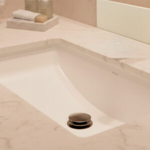 Valvola click clack oro rosa in acciaio inox 316L per scarico lavabo