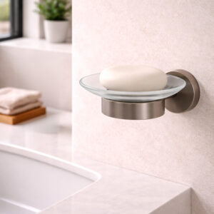 Porta sapone da muro in acciaio inox 316L oro rosa resistente alla corrosione