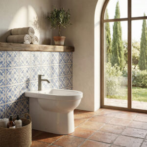 Rubinetto miscelatore per bidet in acciaio inox 316L canna di fucile