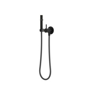 Set doccino flessibile WC-bidet nero in acciaio inox 316L finitura opaca