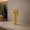 Doccetta bidet oro in acciaio inox 316L anticorrosione SHATTAF BIDET LEVANTE ORO Ambientata 100x100