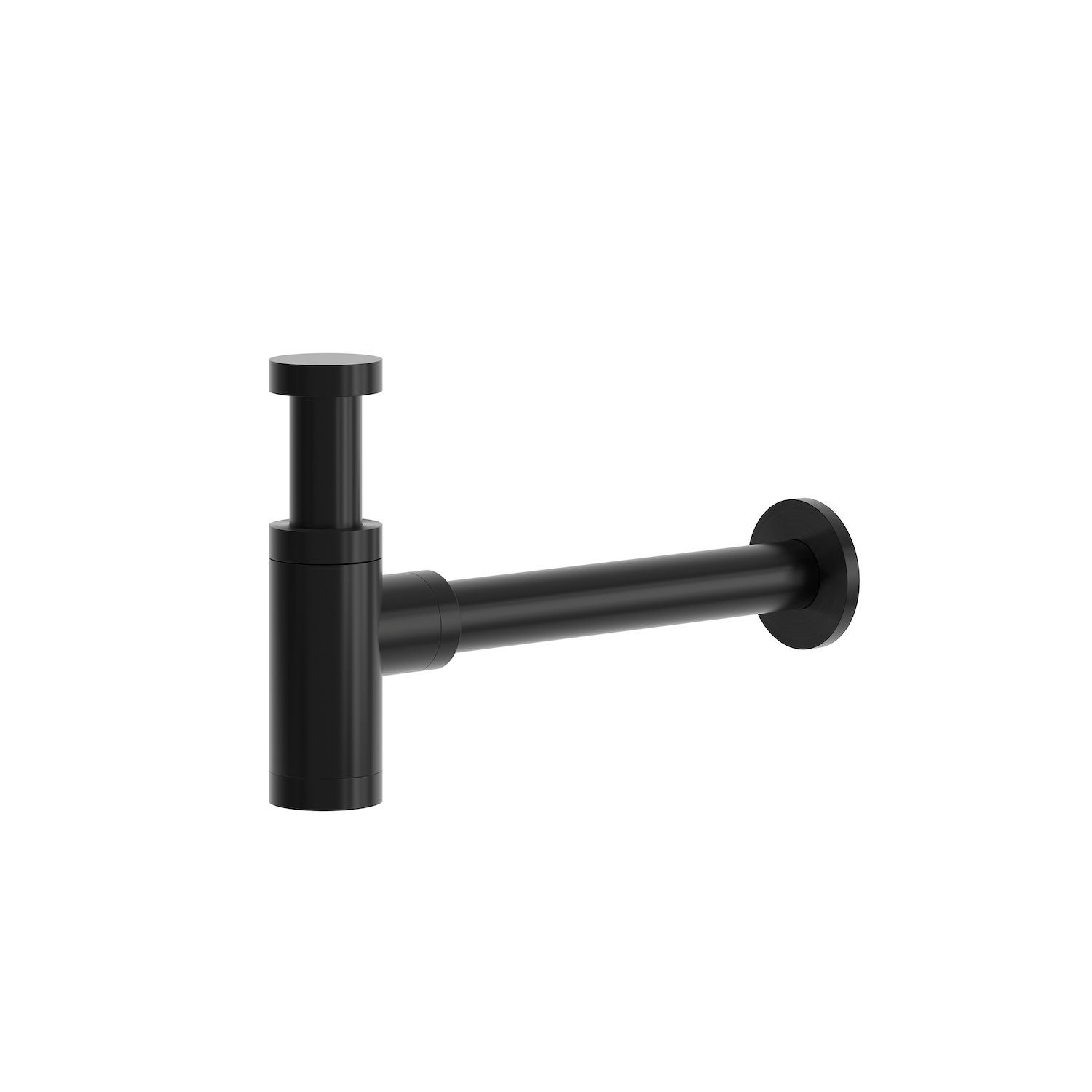 Sifone di scarico per lavandino o bidet in acciaio inox 316L nero - immagine 2