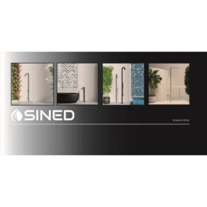 Scopri il design elegante e resistente dei nostri striscioni in TNT per doccia Sined Realizzati con