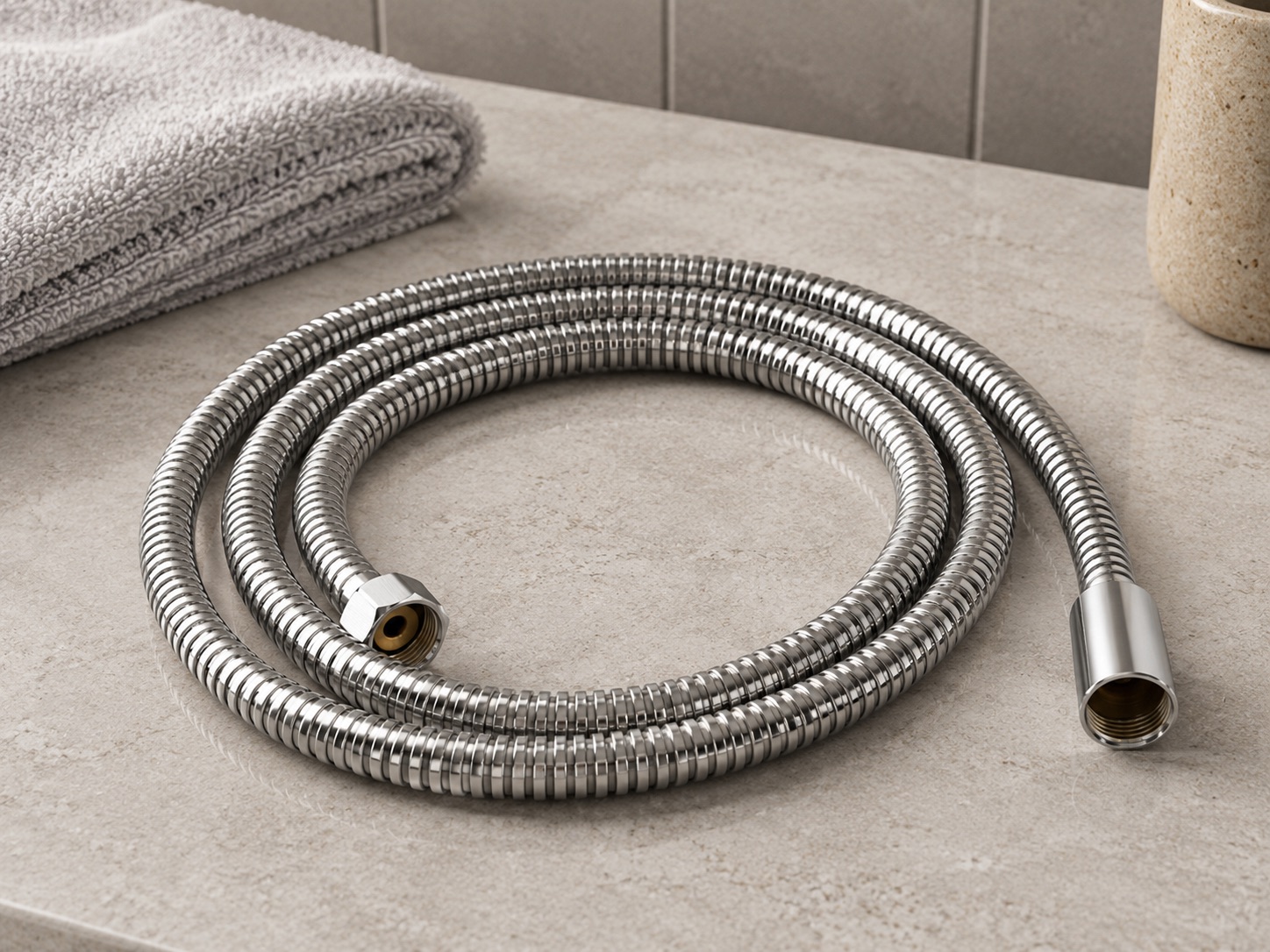 TUBO-FLESSIBILE-LEVANTE-INOX-ambientata Scopri Il Tubo Flessibile Nero Inox Eleganza Durabilita e Stile Moderno Acquista Ora