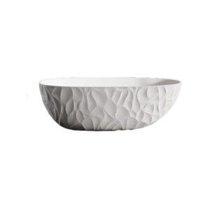 Vasca da bagno bianca in Seiko Hydroaluminite isolamento termico 160 cm